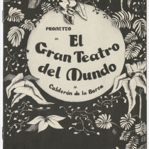 Program for the production, "El gran teatro del mundo"