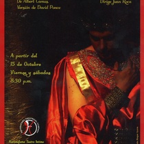 Program for the theatrical production, Calígula