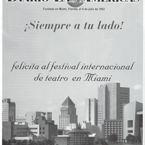 Magazine for the festival, International Hispanic Theatre Festival / Festival Internacional de Teatro Hispano XXIV