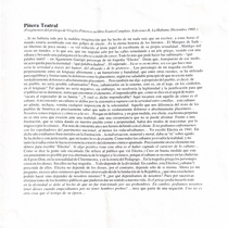 Program for the theatrical production, Electra Garrigó