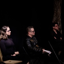 Photograph of the Reading, "Ifigenia Inmóvil"