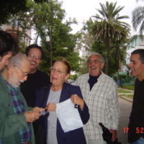 Luis Ubaldo Benítez, Abelardo Estorino, Alberto Sarraín, Miriam Learra, Pancho García, and Reinaldo Montero, Havana 2004