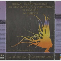 Program for the VI Bienal Internacional de Dramaturgia Femenina 