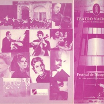 Program for the Teatro Nacional Festival de Inauguración