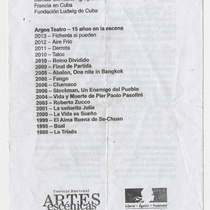 Program for the production "Fíchenla, si pueden"