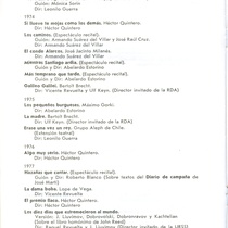 Information leaflet about the history of the "Grupo Teatro Estudio"