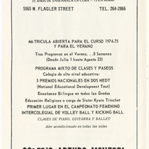 Program for the production, "Festival Federico Moreno Torroba"