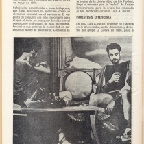 Information leaflet, "Teatro Universitario: Apuntar a lo alto"