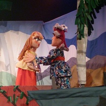 Photograph of the theatrical production, Romance en Charco Seco