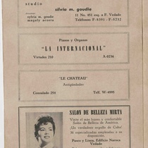 Program for the production, "Marea de otoño"