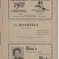 Autographed program for the production, "Marea de otoño"