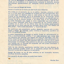 Program for the theatrical production, A lo Margot