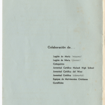 Program for the production, "Añorada Cuba: Quinto Festival Folklórico"