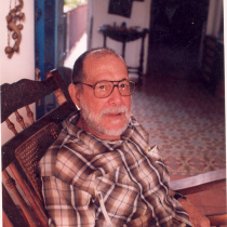 Abelardo Estorino in his house