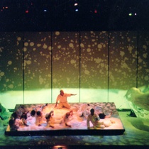 Photographs of the theatrical production, Balseros