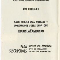 Program for the production, "La dolorosa"