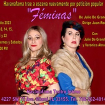 Postcard for the theatrical production, Féminas