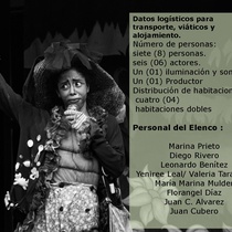 Dossier for the theatrical production, Algo cayó del cielo