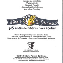 Program for the exhibit, Estaciones gráficas