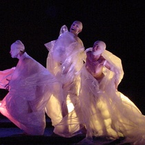 Photograph of the theatrical production, Pájaros de la playa