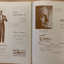 Program for the theatrical production, Le Médecin Malgré Lui and L'Apollon de Marsac