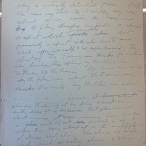 Handwritten notes by M. I. Fornés for "Preface"