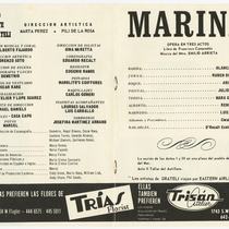 Program for the production, "Marina"