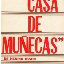 Program for the theatrical production, Casa de muñecas