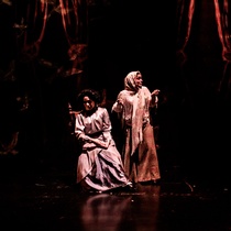 Photographs of rehearsal for the theatrical production, Neva