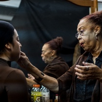 Photographs of the production, "La noche de las tríbadas".