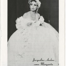 Playbill for the production, "La dama de las camelias"