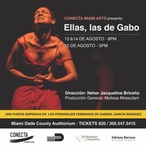 Poster for the theatrical production, Ellas, Las de Gabo