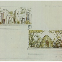 Set design for the production, "Latin Fire"