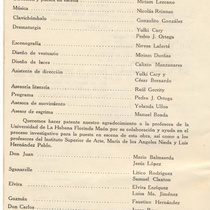 Program for the theatrical production, "Don Juan"