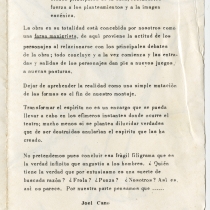 Program for the theatrical production, Así es (si así os parece)