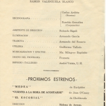 Program for the production, "Martí 9"