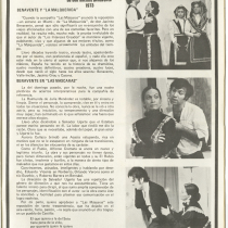 Souvenir Program, Teatro Las Máscaras (1976)