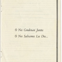 Program for the theatrical production, La noche de los asesinos