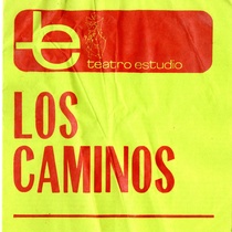 Program for the staged recital, Los caminos