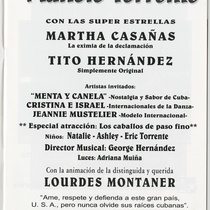 Program for the production, "Manolo Torrente con los grandes"