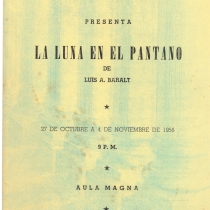 Program for the production, "La luna en el pantano"