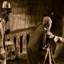 Photographs of the production, "La orgía"