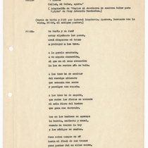 Typescript for the production, "Caído se le ha un clavel"