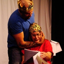 Photographs of the staged reading, El príncipe y el mar