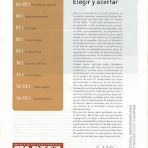 Program for the festival, Festival Iberoamericano de Teatro de Cádiz XXIX