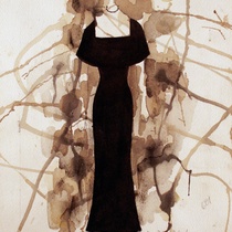 Costume design drawings for the production, Ana