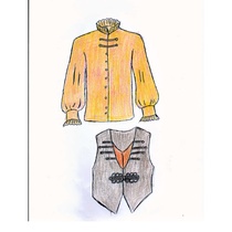 Costume designs for the theatrical production, El banquete infinito