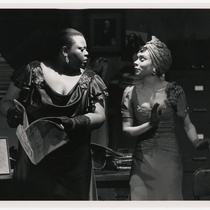 Jannis Warner (Bessie) and Jill Romero (Rita) in the theatrical production, Rita and Bessie