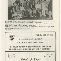 Program for the theatrical production, La verbena de la paloma"