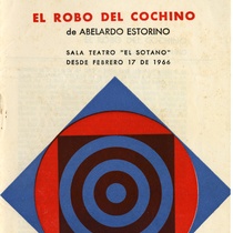 Program for the theatrical production, El robo del cochino, 1966